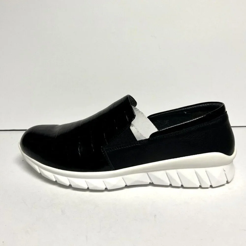 Naot Womens Titan Sneaker Black Leather Size EU41 M US10